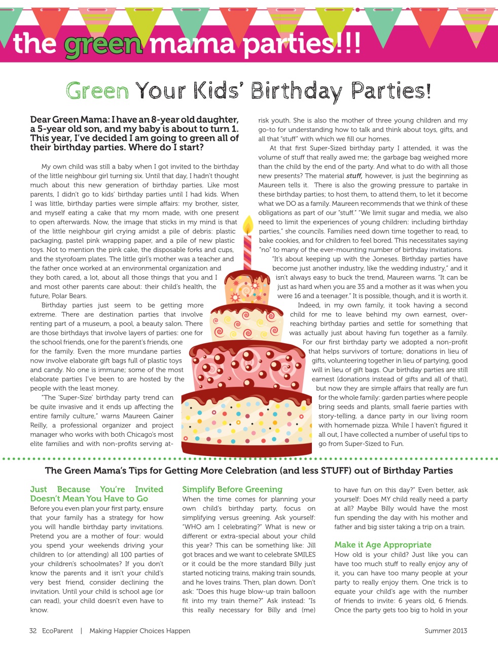 Ecoparent Magazine Preview Pages