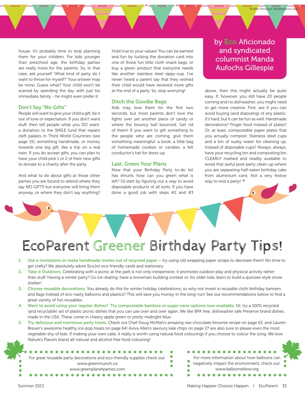 Ecoparent Magazine Preview Pages