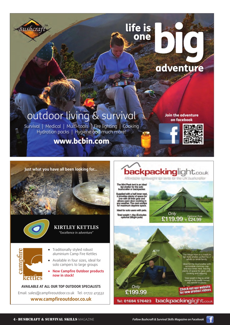 Bushcraft & Survival Skills Magazine Preview Pages