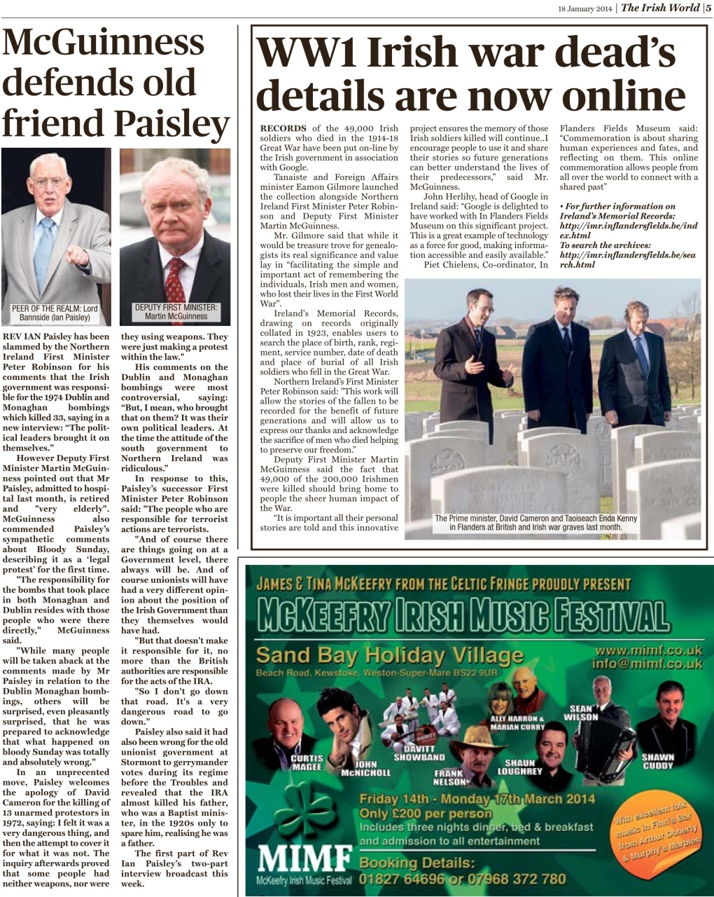 Irish World Preview Pages