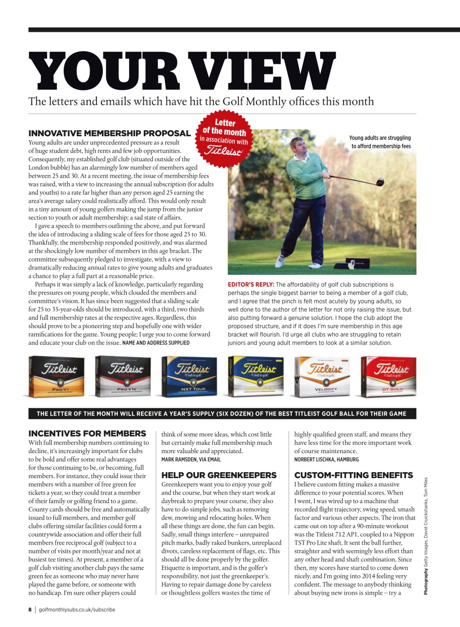 Golf Monthly Preview Pages