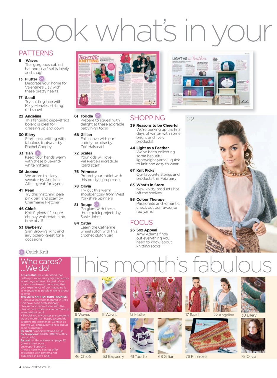 Let's Knit Preview Pages