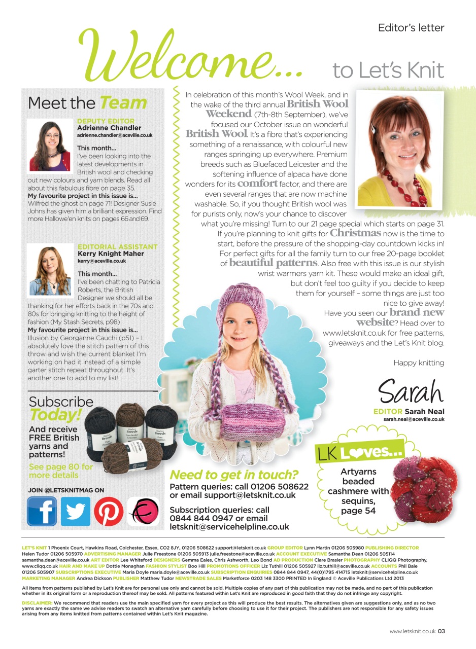 Let's Knit Preview Pages