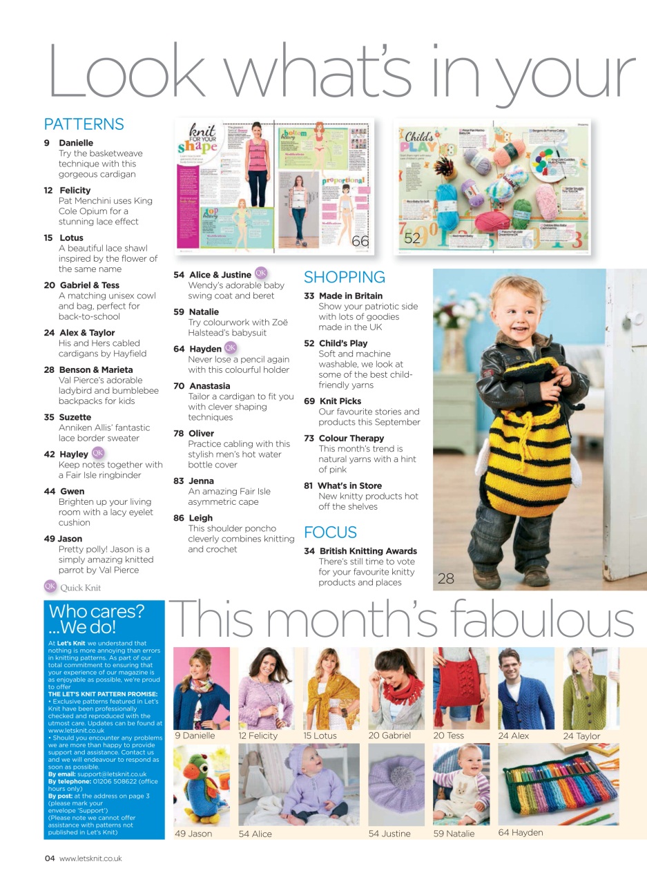 Let's Knit Preview Pages