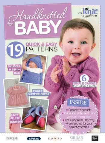 Let's Knit issue Handknitted For Baby