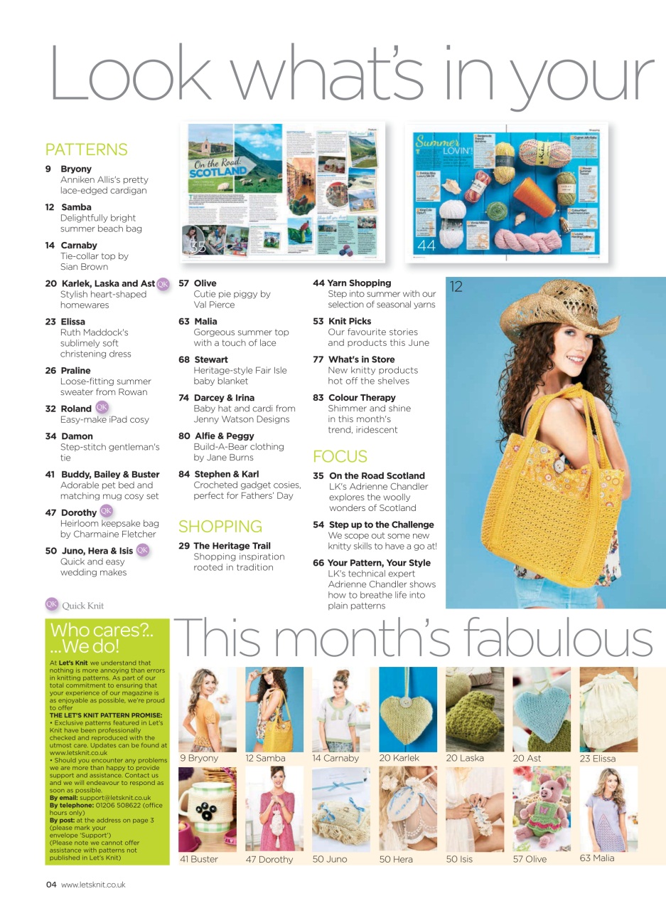 Let's Knit Preview Pages