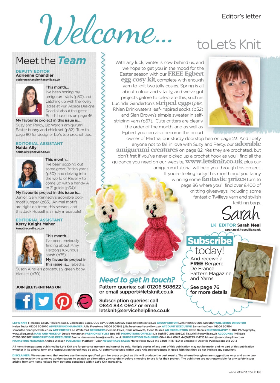 Let's Knit Preview Pages