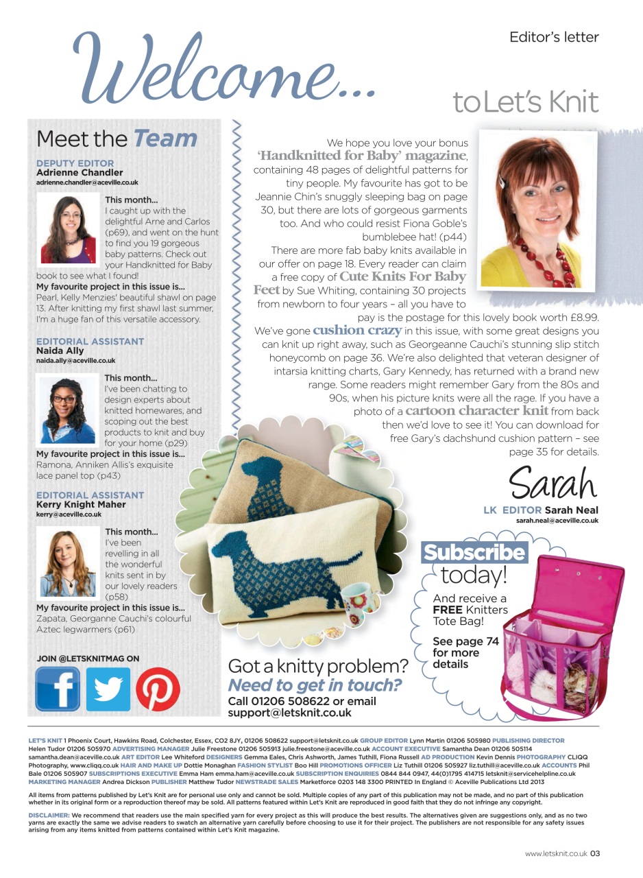 Let's Knit Preview Pages