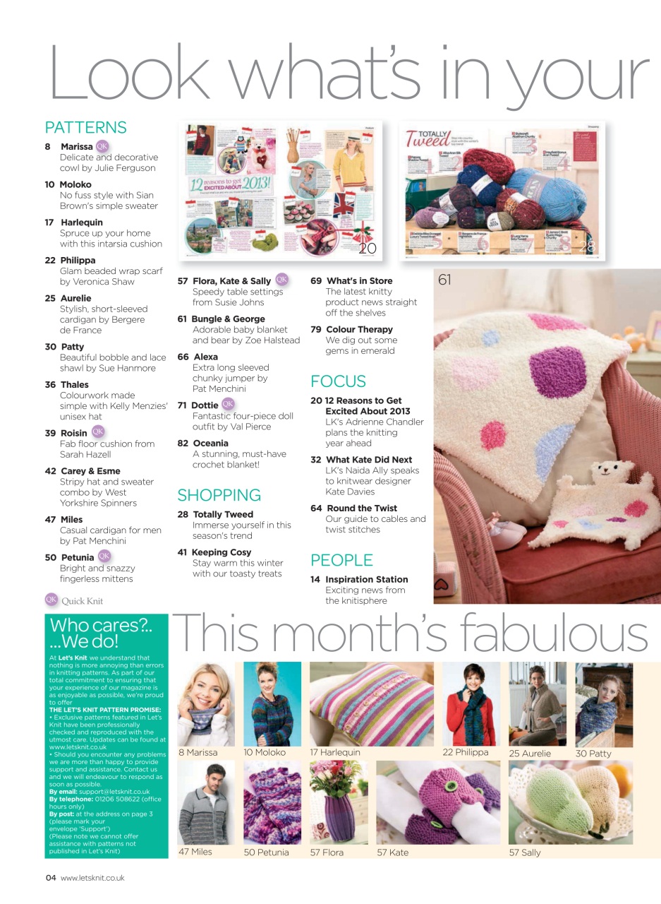 Let's Knit Preview Pages