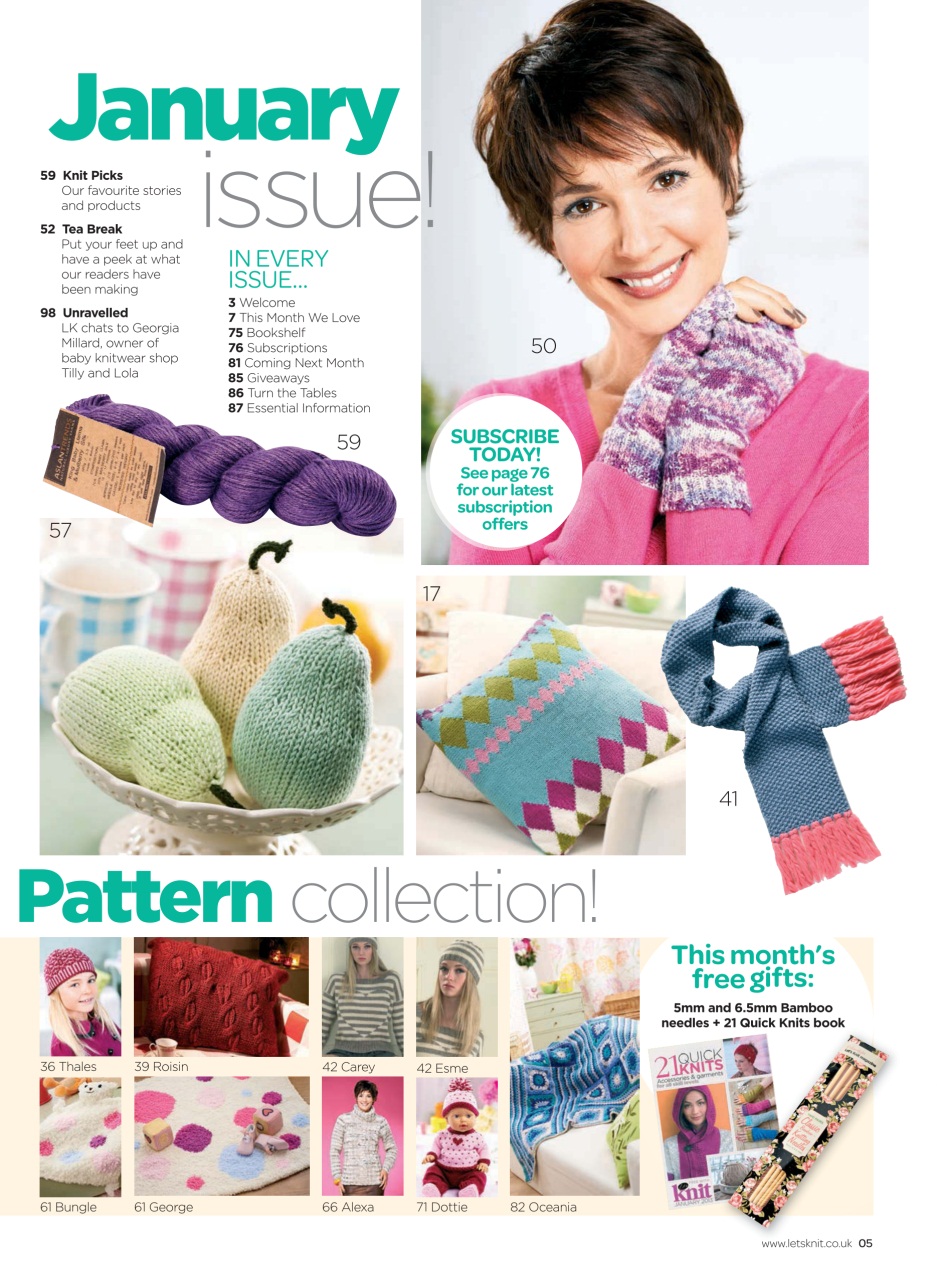 Let's Knit Preview Pages