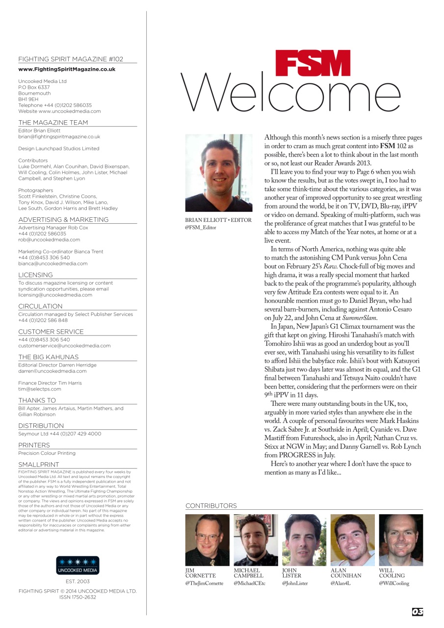 Wrestletalk Magazine Preview Pages