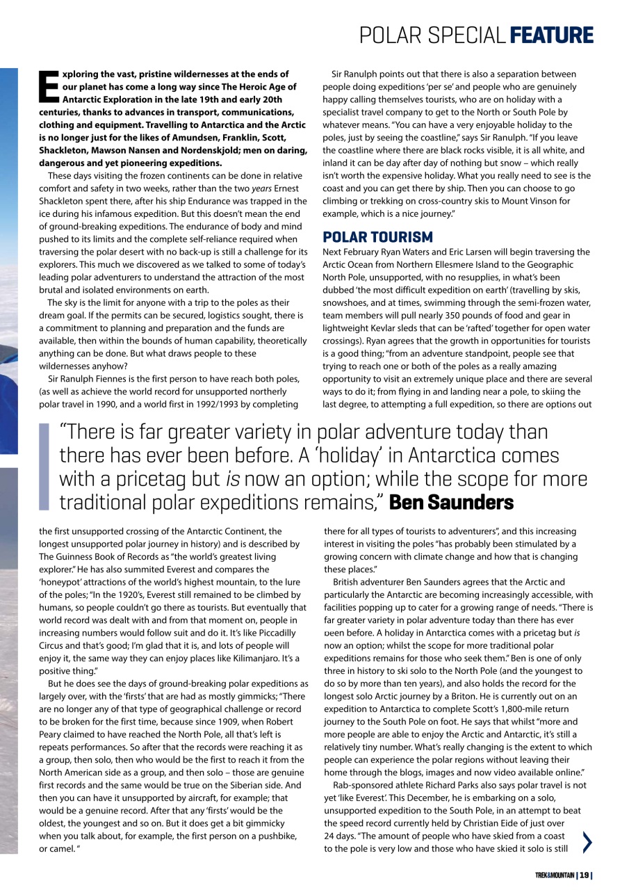 Trek & Mountain Magazine Preview Pages