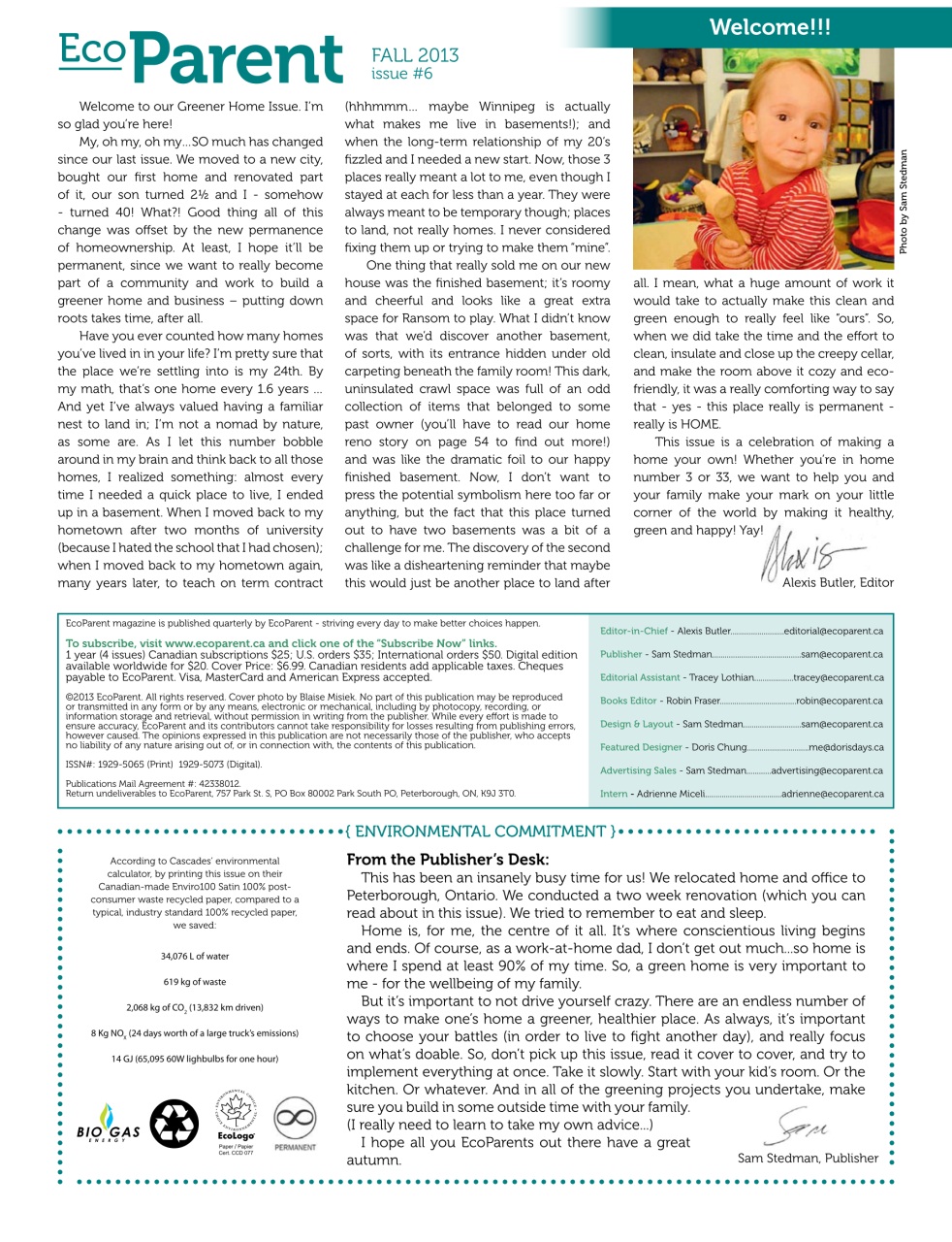 Ecoparent Magazine Preview Pages