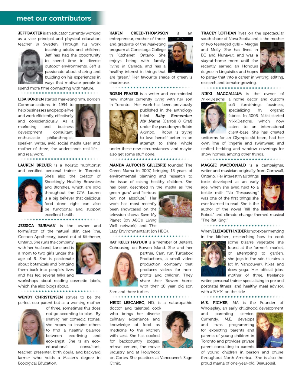 Ecoparent Magazine Preview Pages