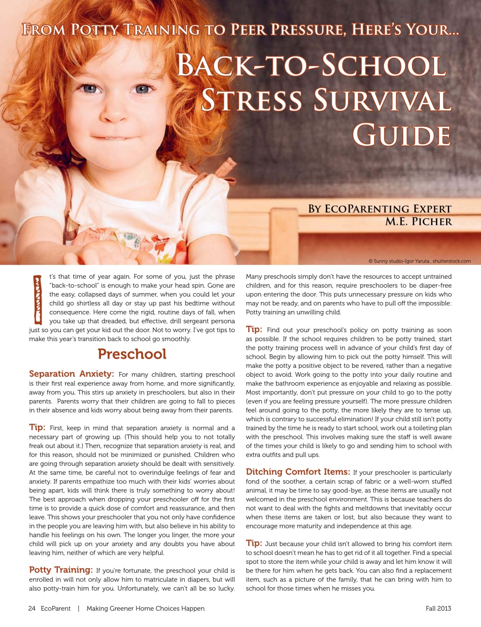 Ecoparent Magazine Preview Pages