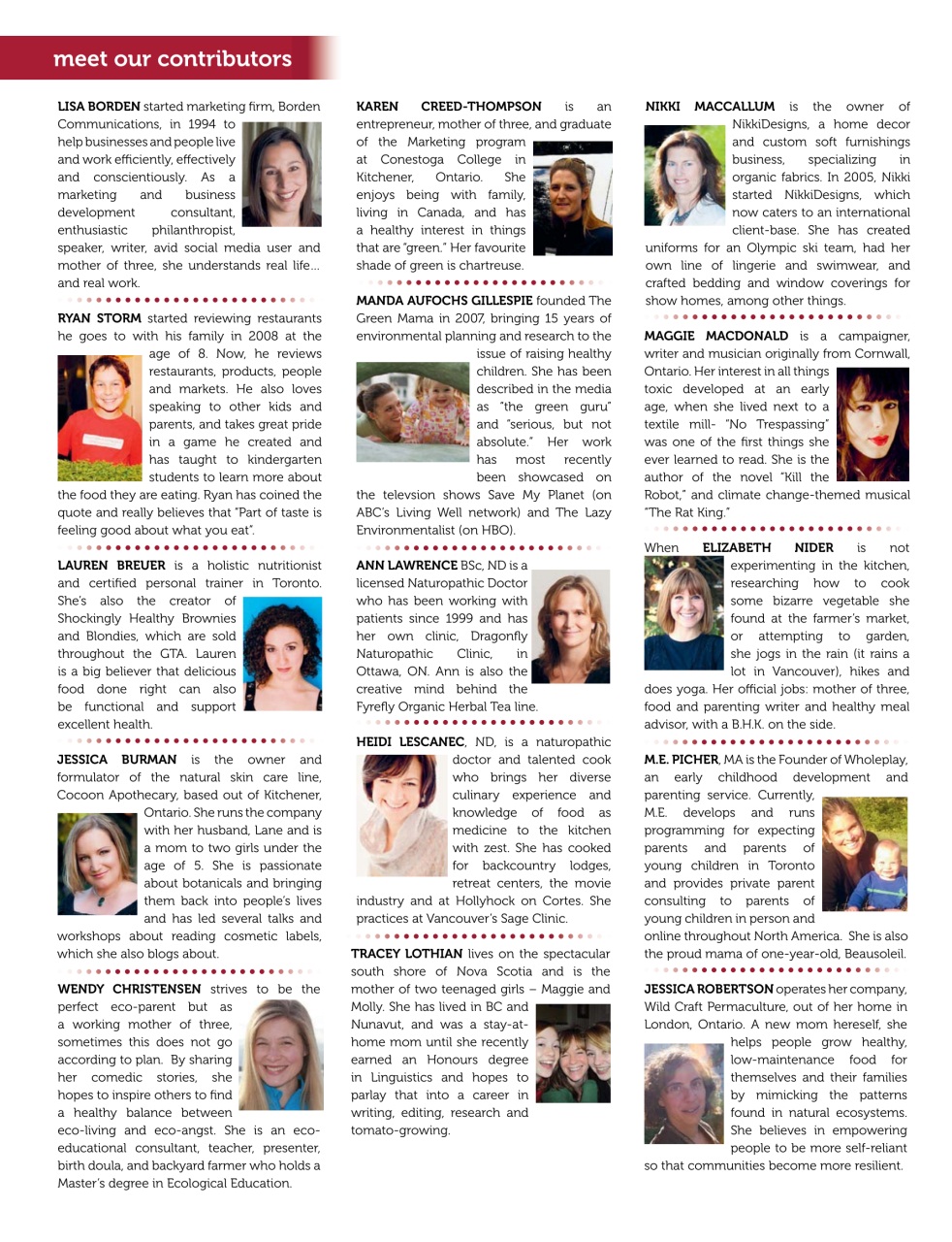 Ecoparent Magazine Preview Pages