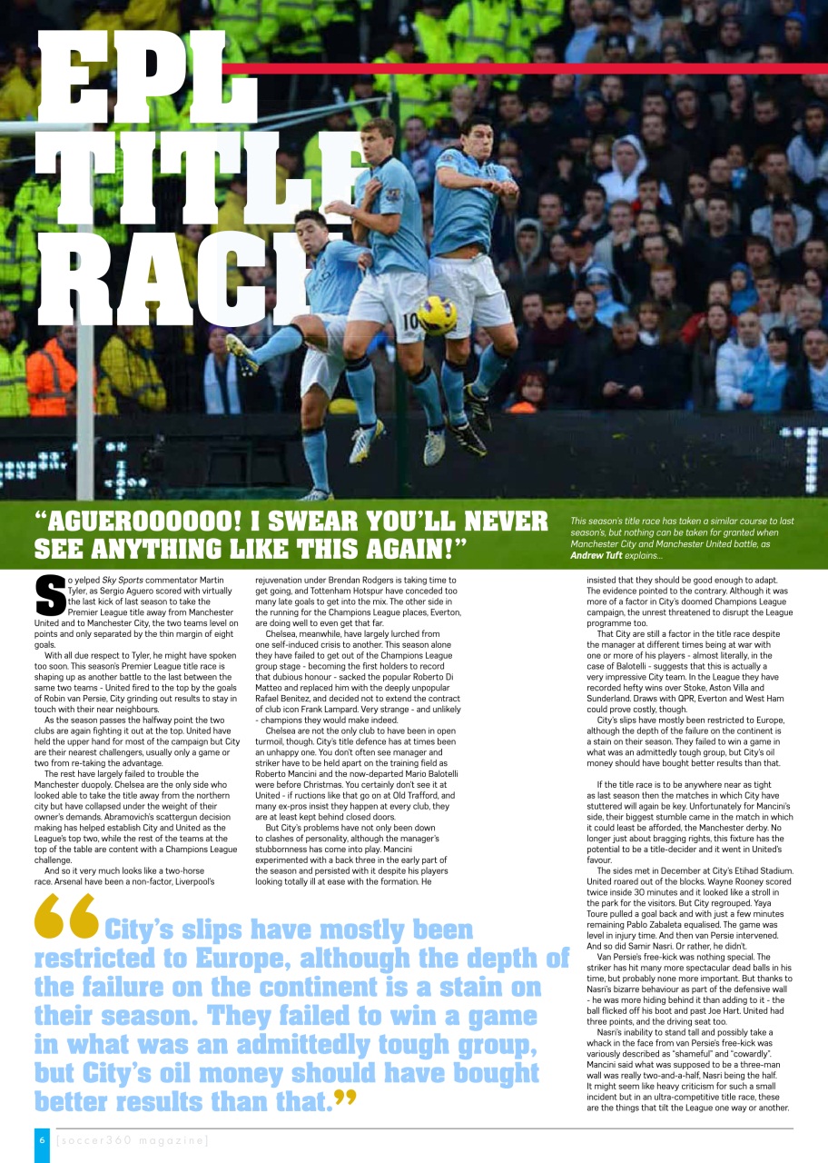 Soccer 360 Preview Pages