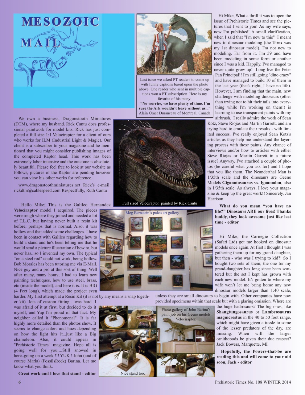 Prehistoric Times Preview Pages