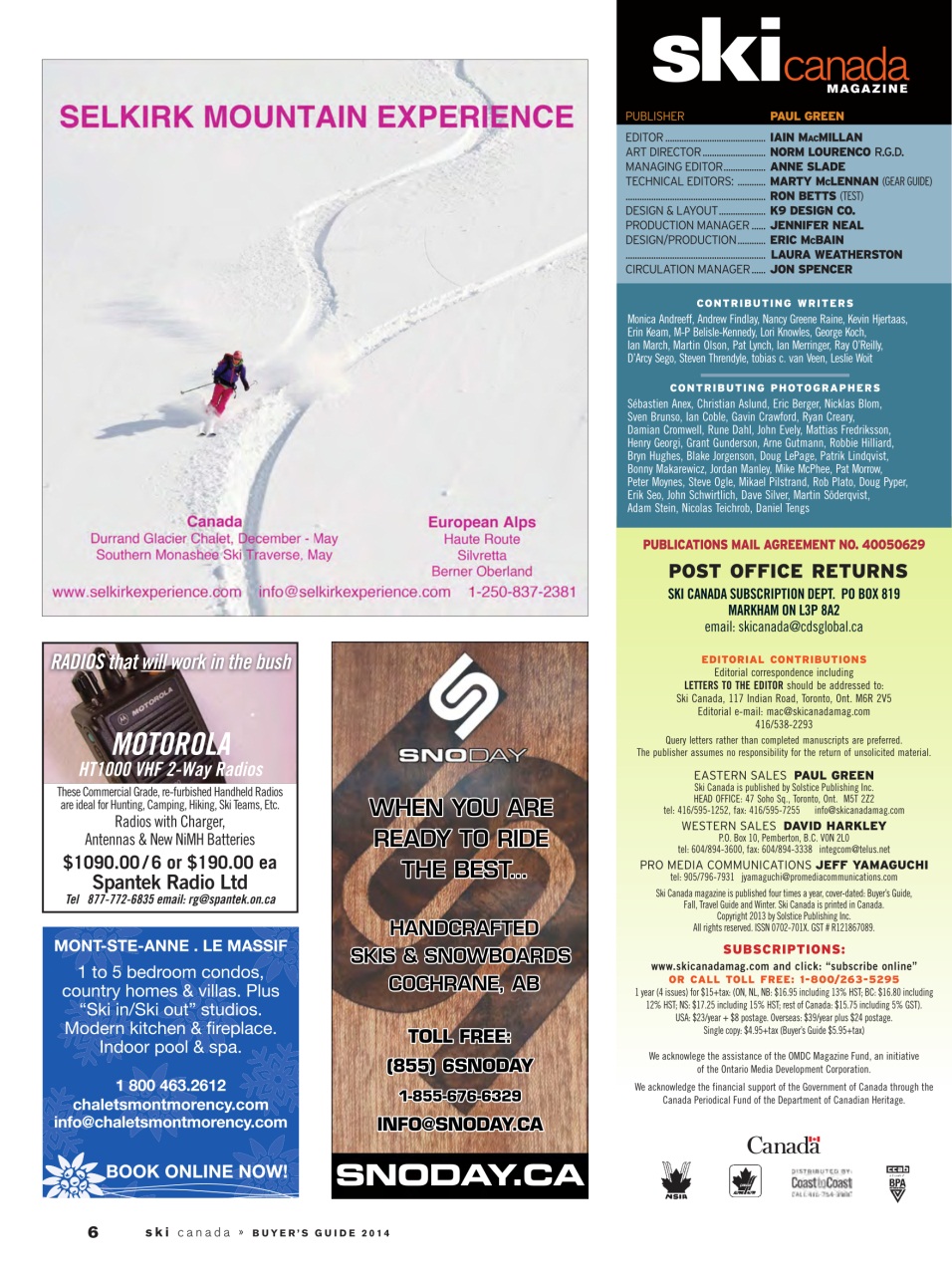 Ski Canada Preview Pages