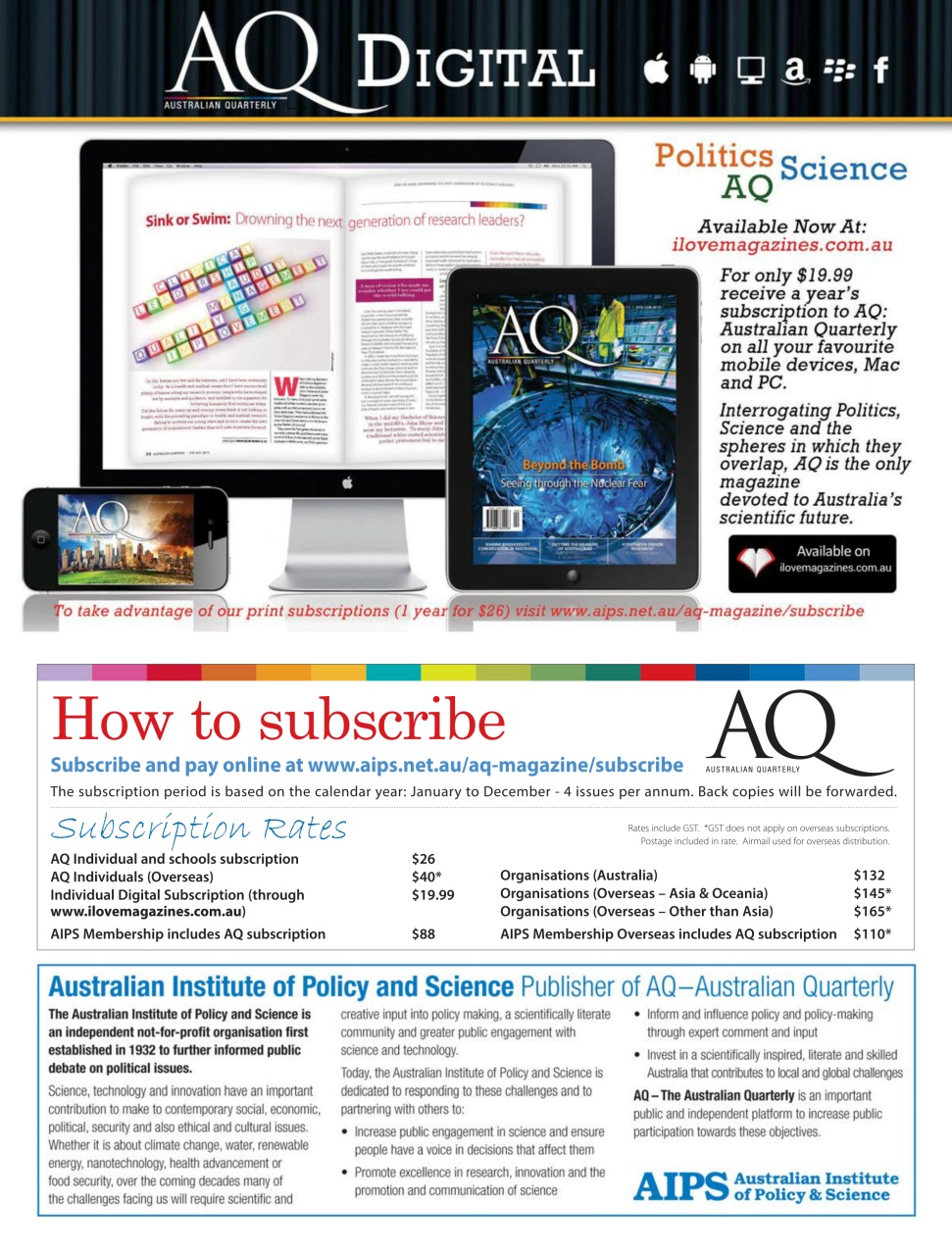 AQ: Australian Quarterly Preview Pages
