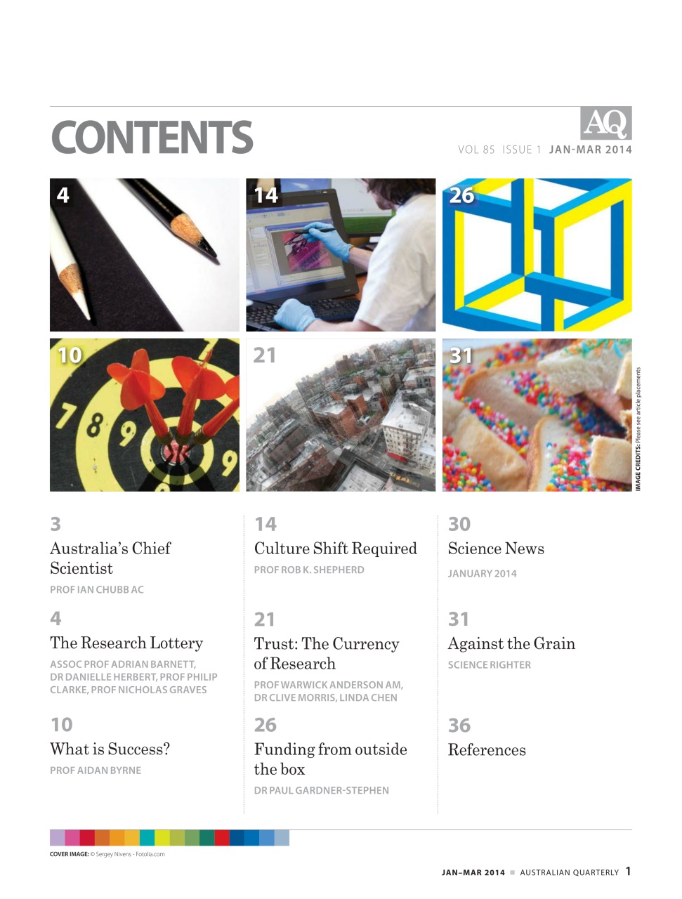 AQ: Australian Quarterly Preview Pages