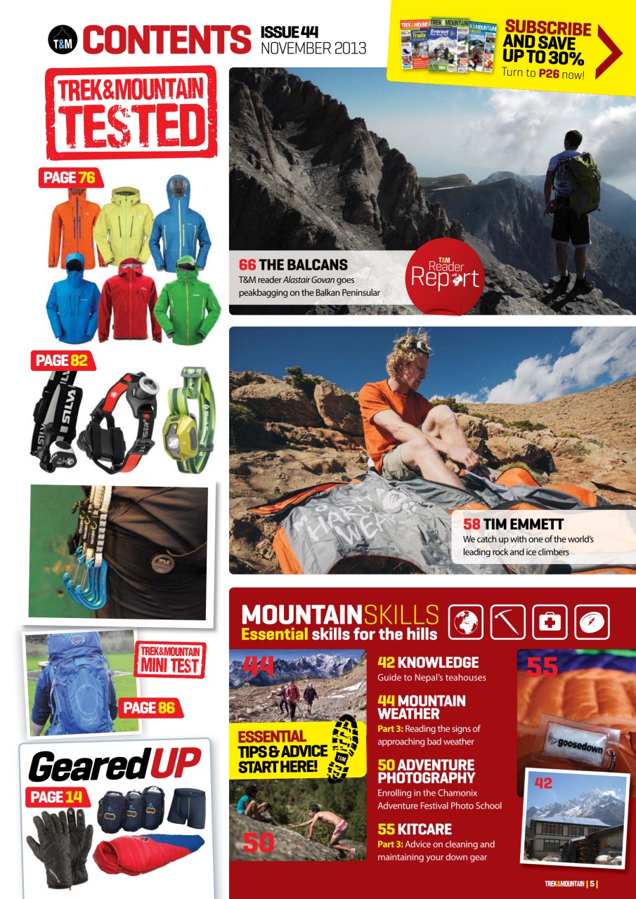 Trek & Mountain Magazine Preview Pages