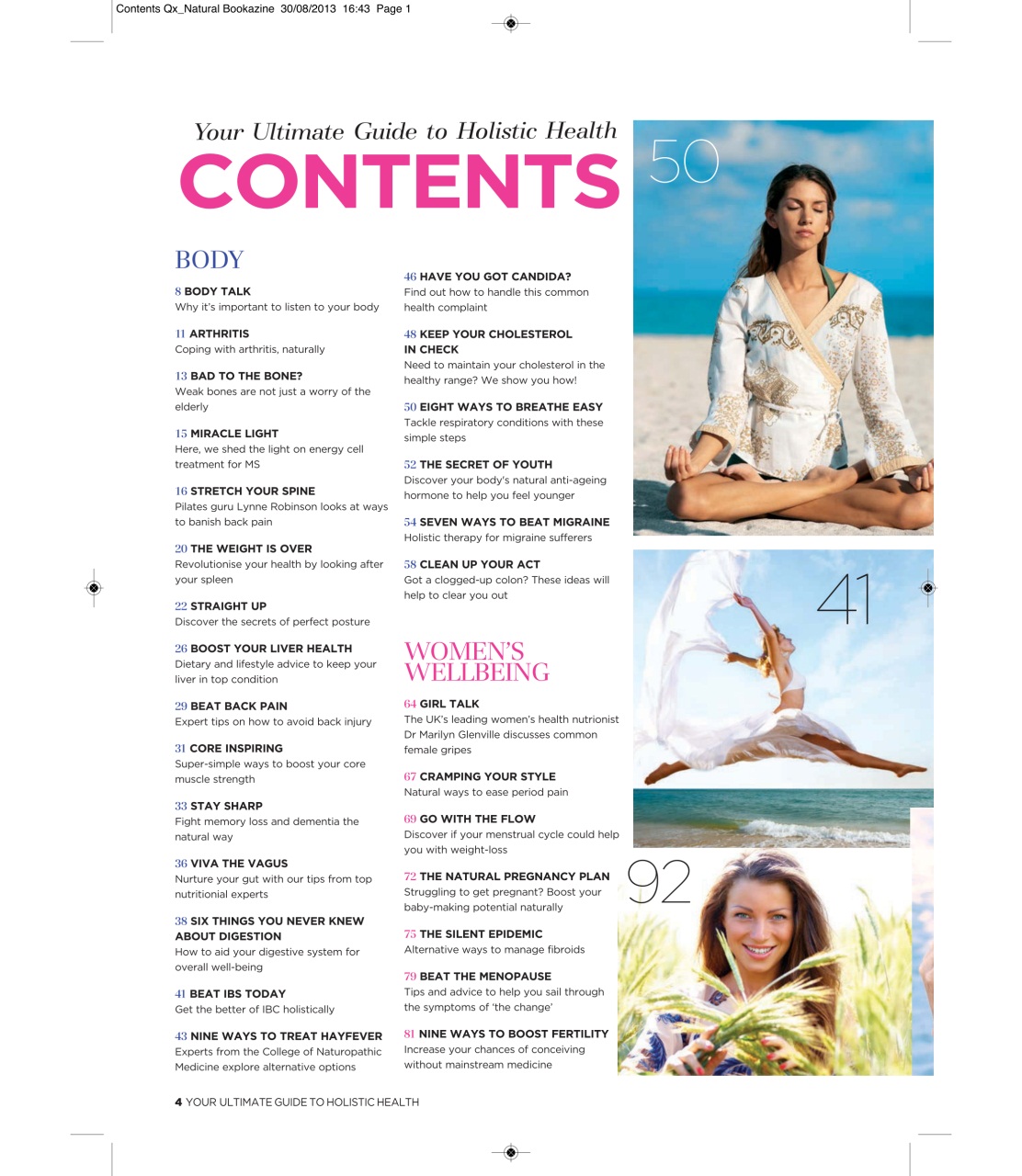 Natural Health Preview Pages