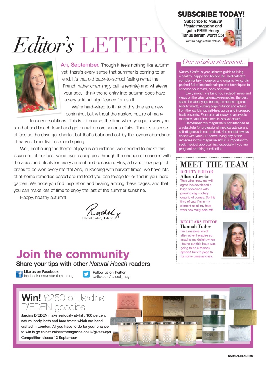 Natural Health Preview Pages