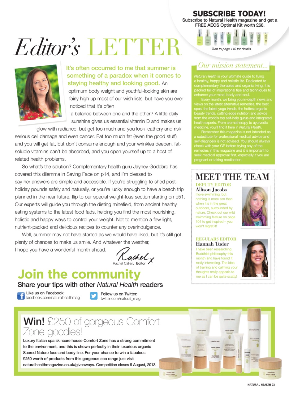 Natural Health Preview Pages