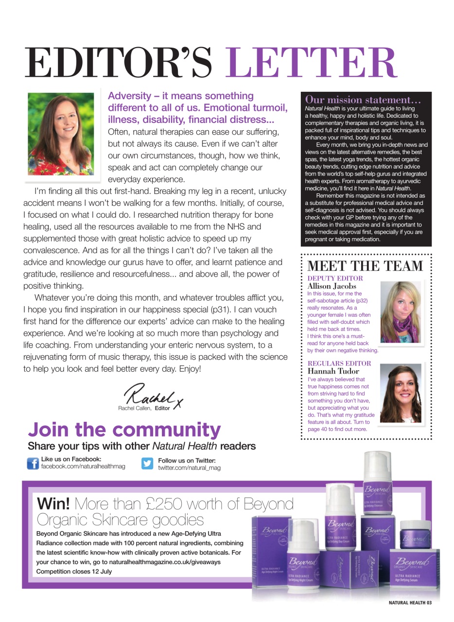 Natural Health Preview Pages