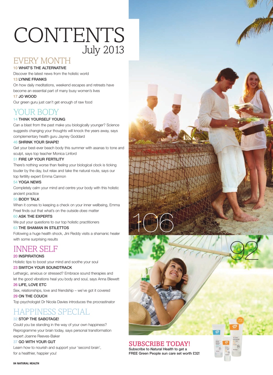 Natural Health Preview Pages