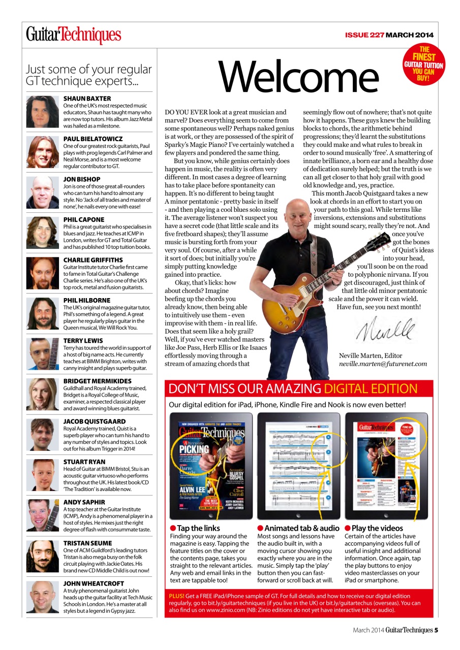 Guitar Techniques Preview Pages