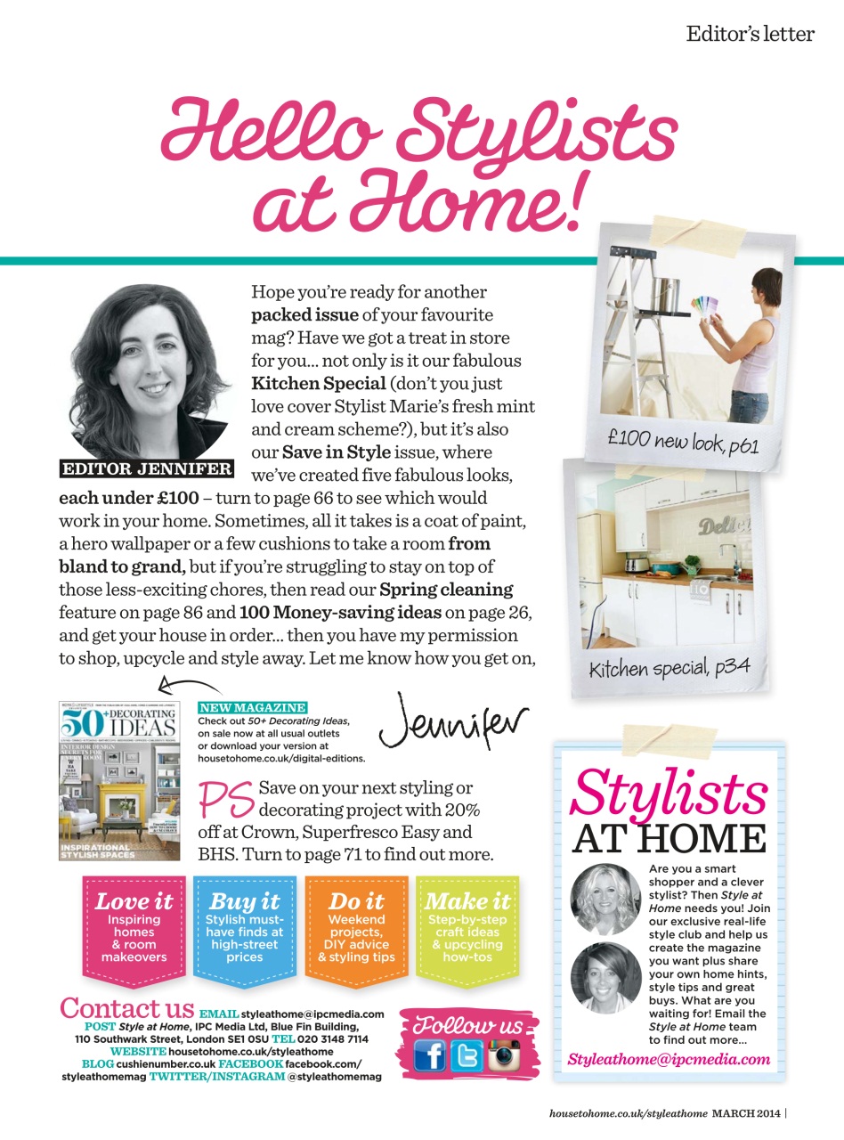 Style at Home Preview Pages