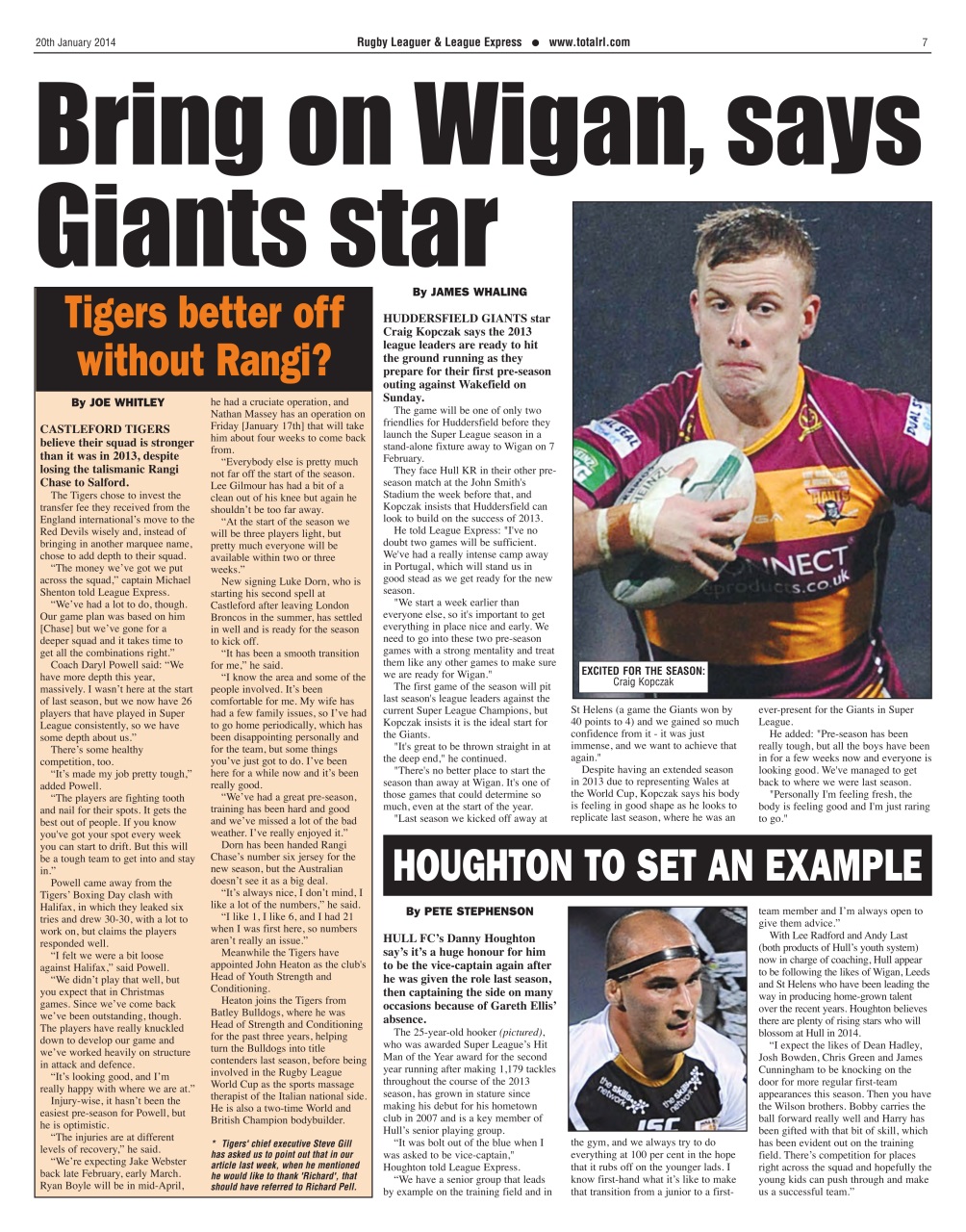 League Express Preview Pages