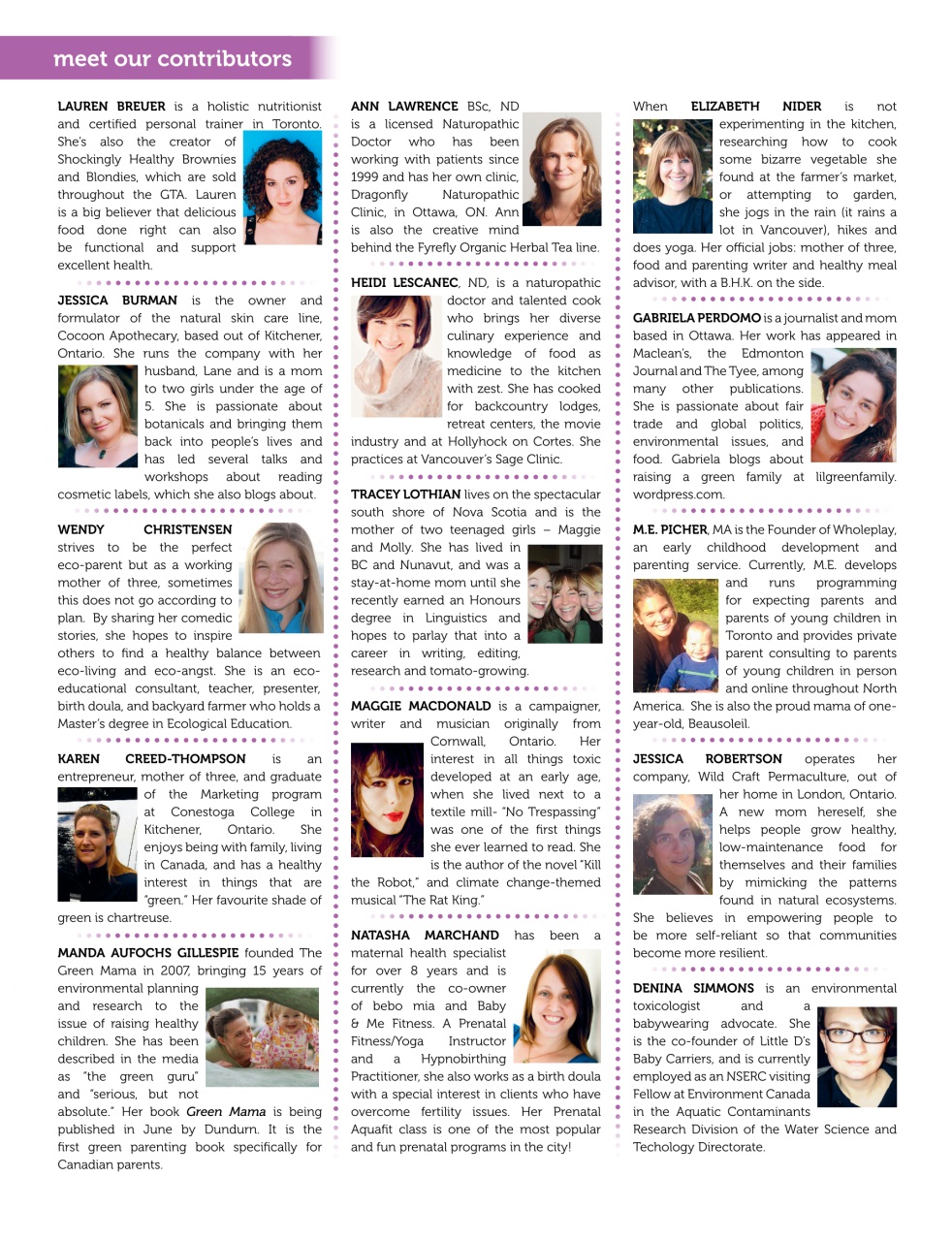 Ecoparent Magazine Preview Pages