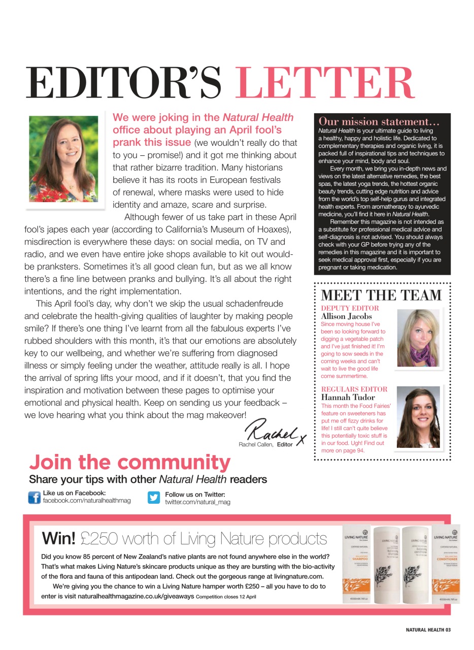 Natural Health Preview Pages