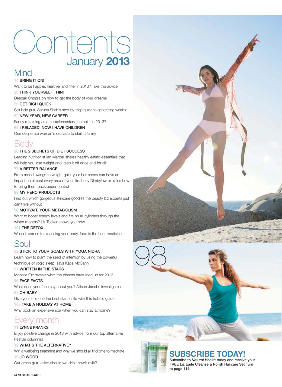 Natural Health Preview Pages