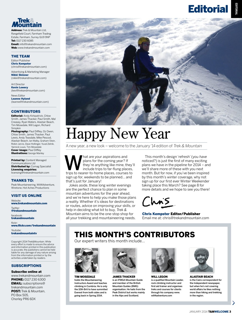 Trek & Mountain Magazine Preview Pages