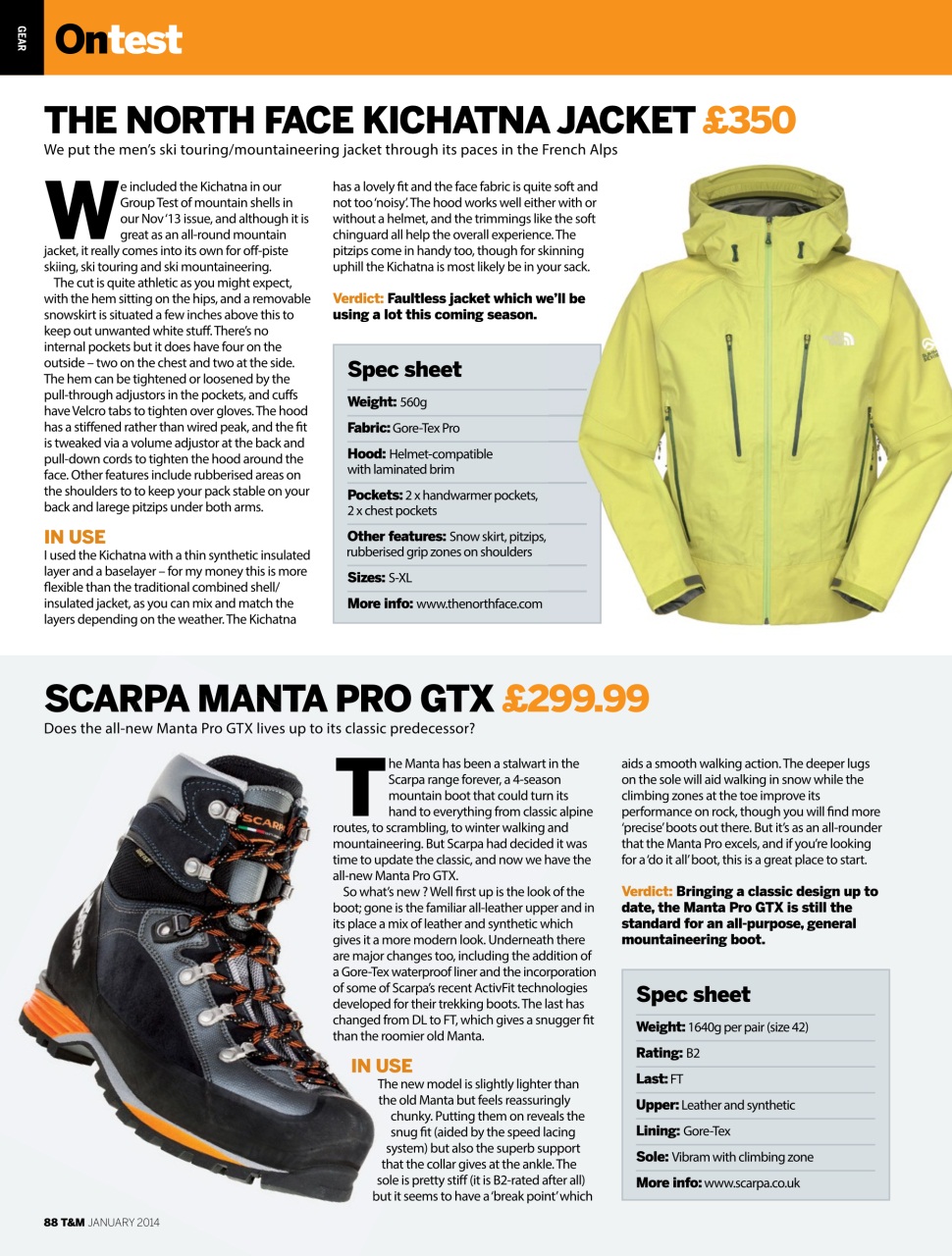 Trek & Mountain Magazine Preview Pages
