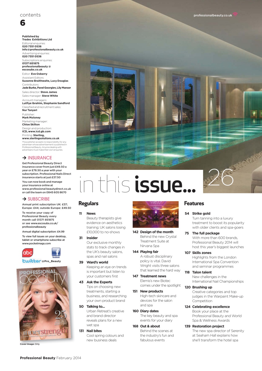 Professional Beauty Preview Pages