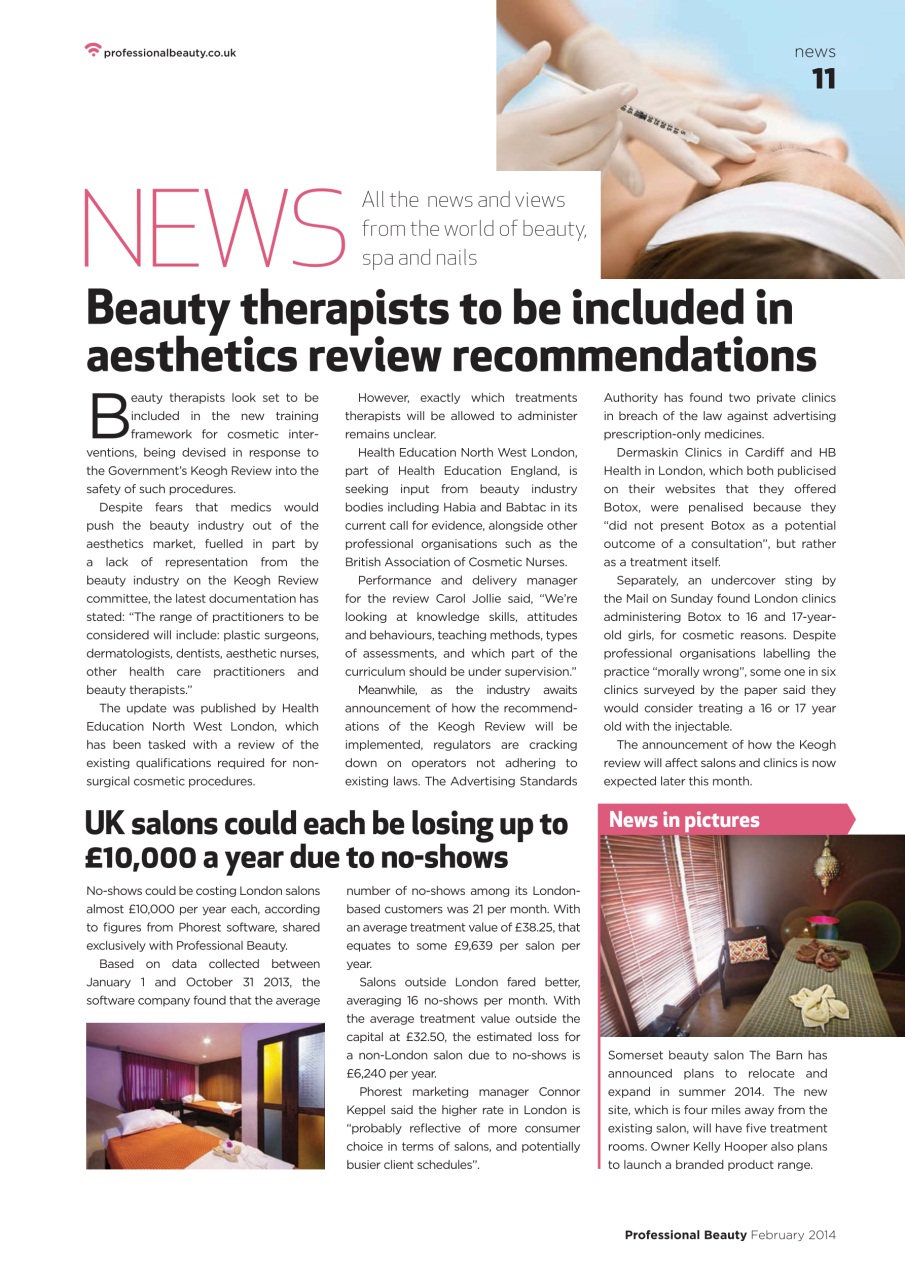 Professional Beauty Preview Pages