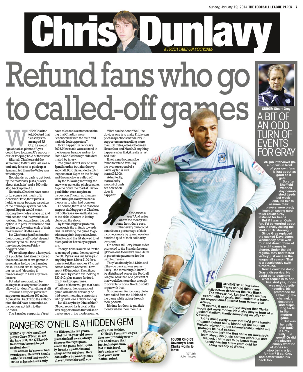 The Football League Paper Preview Pages