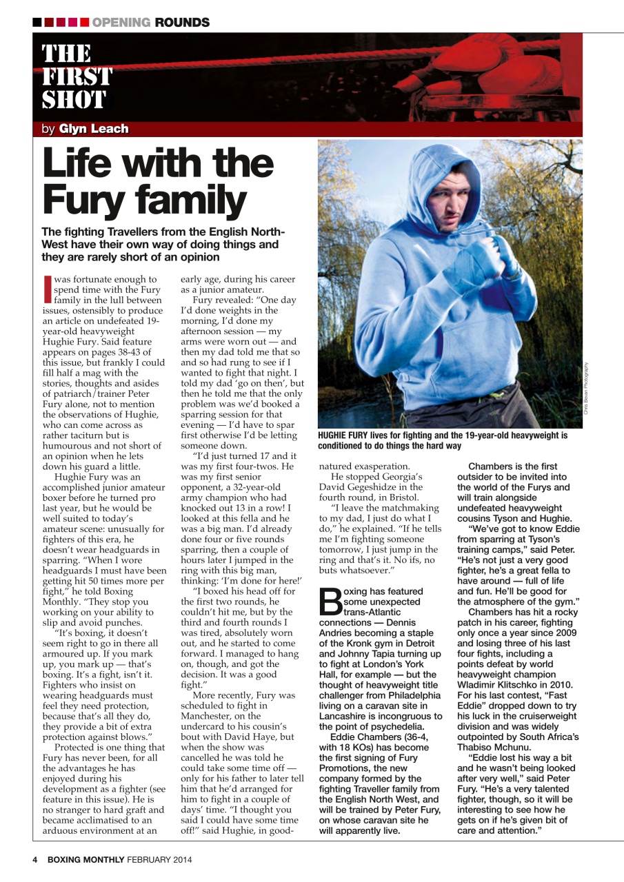 Boxing Monthly Preview Pages