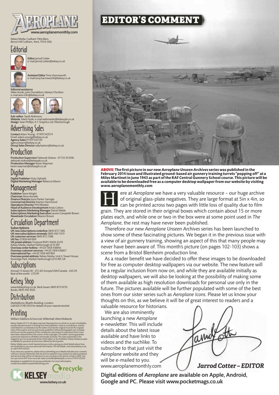 Aeroplane Preview Pages