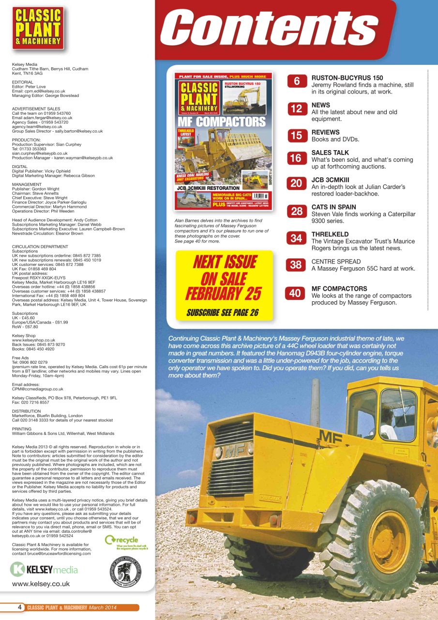 Classic Plant & Machinery Preview Pages