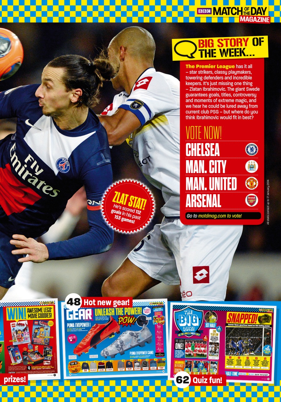 Match of the Day Preview Pages