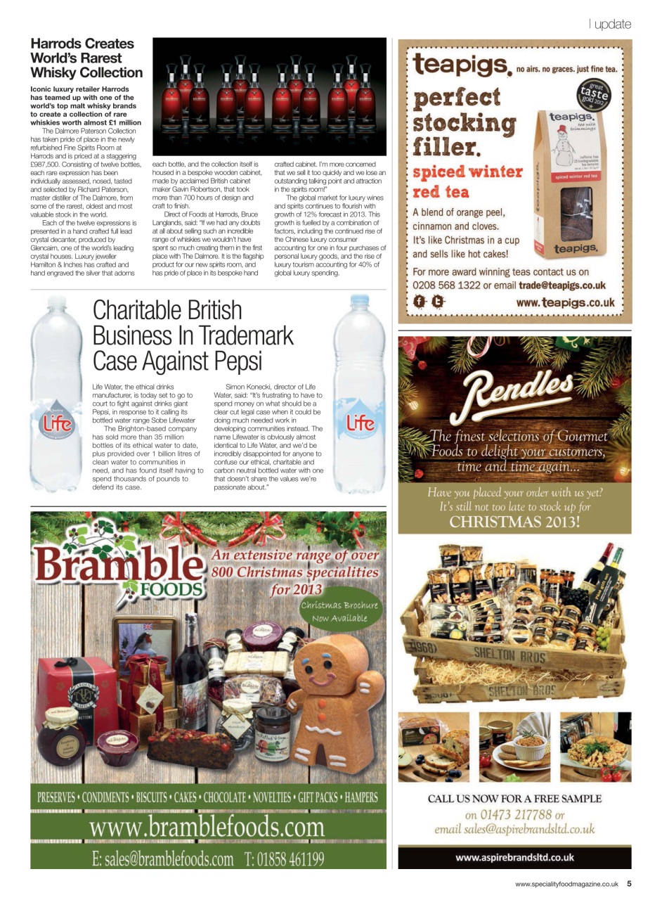 Speciality Food Preview Pages