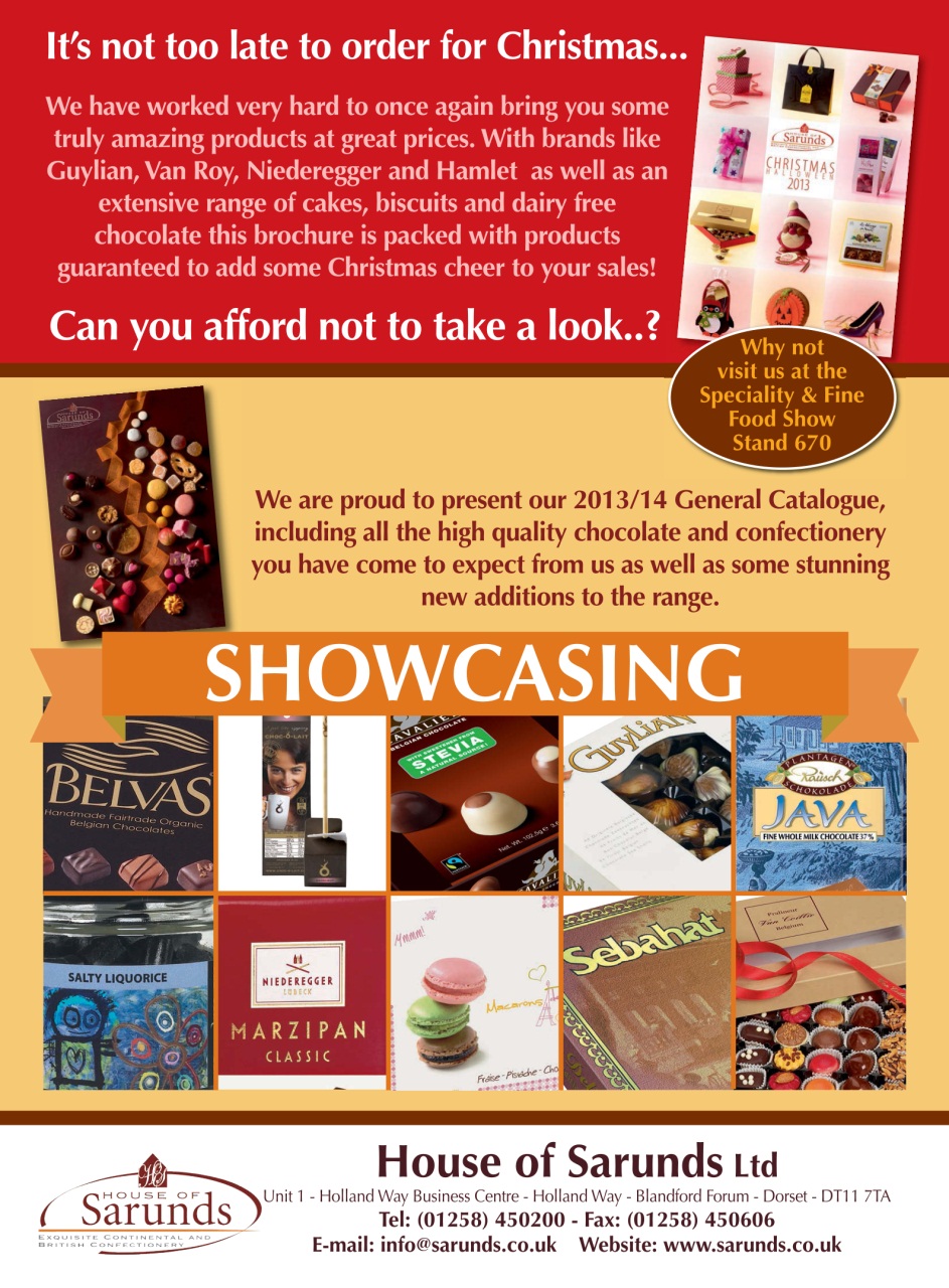 Speciality Food Preview Pages