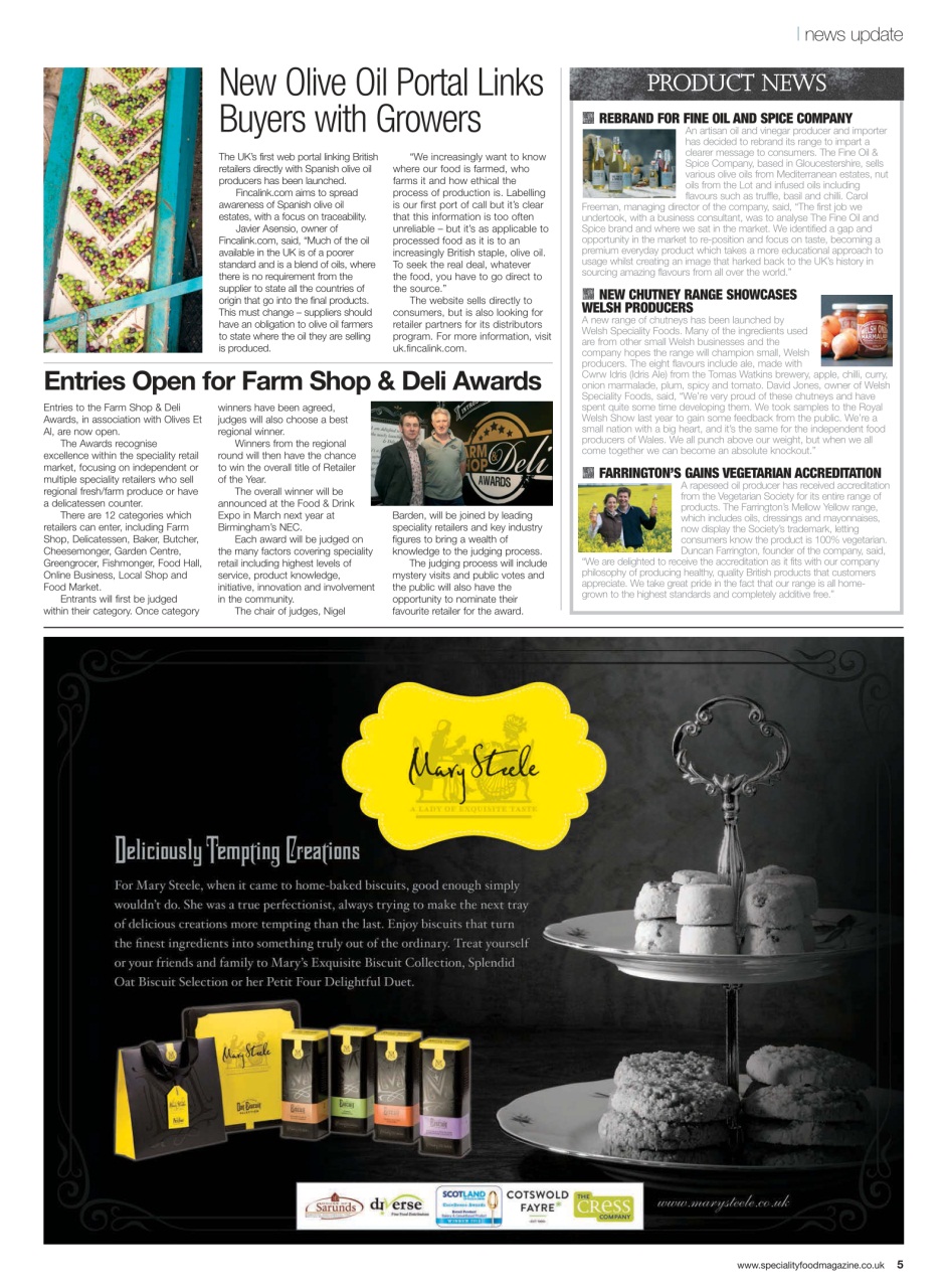 Speciality Food Preview Pages