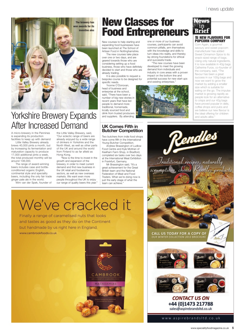 Speciality Food Preview Pages